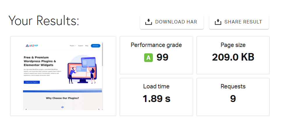 site speed test